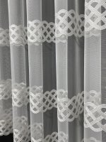 Záclona, hrubší vzor, metráž, farba - slonová kosť, č. H450 | Allen záclony a závesy