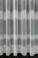 Vyšívaná záclona, farba-slonová kosť, metráž č.H650