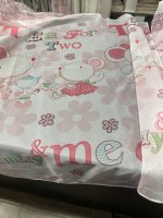 Detská záclona, vzor myšiek ,ružová farba, metráž č.9090- 5m,,2m zbytok