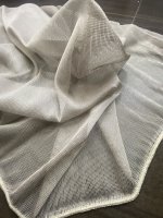 Hnedá záclona, hrubšie tkaná, metráž - č.223