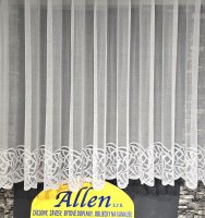 Biela záclona, žakárová, metráž č.78 | Allen záclony a závesy