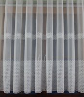 Luxusná, biela záclona, kosoštvorce, DR č.55 | Allen záclony a závesy