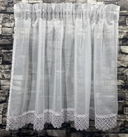 Biela záclona, biela krajka 9cm - č.K155 | Allen záclony a závesy