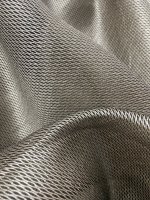 Výpredajová záclona, tmavšie hnedá farba, metráž č. 654- zbytok 6m,,